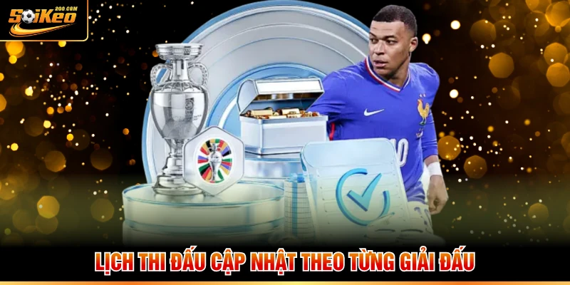 Lịch thi đấu cập nhật theo từng giải đấu